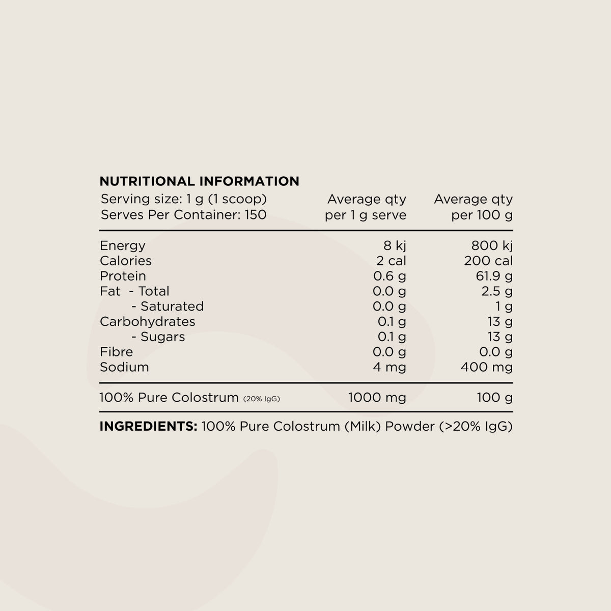 Switch Essentials Colostrum Powder 150g-Switch Nutrition-Matakana Pharmacy