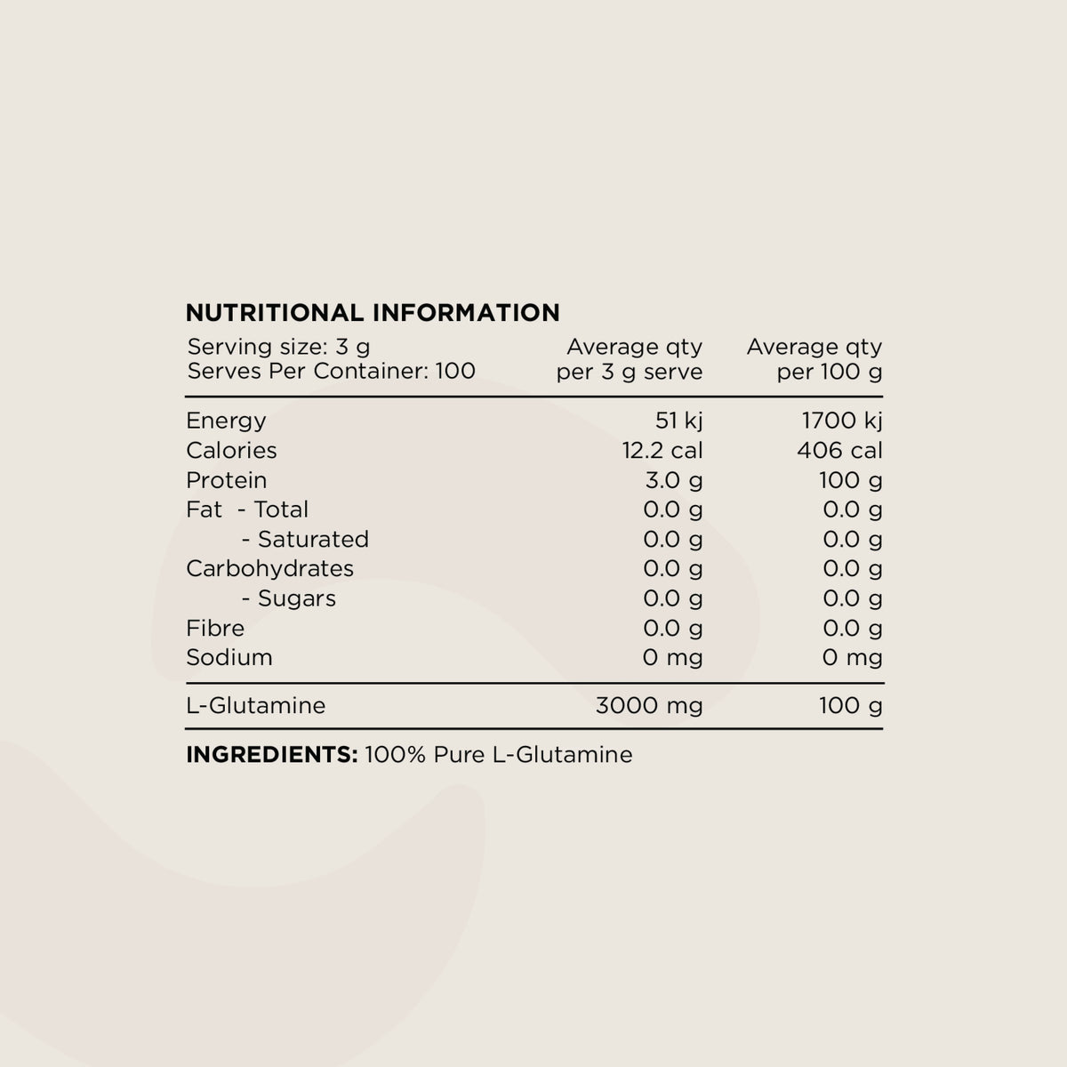 Switch Essentials Glutamine Powder 300g-Switch Nutrition-Matakana Pharmacy