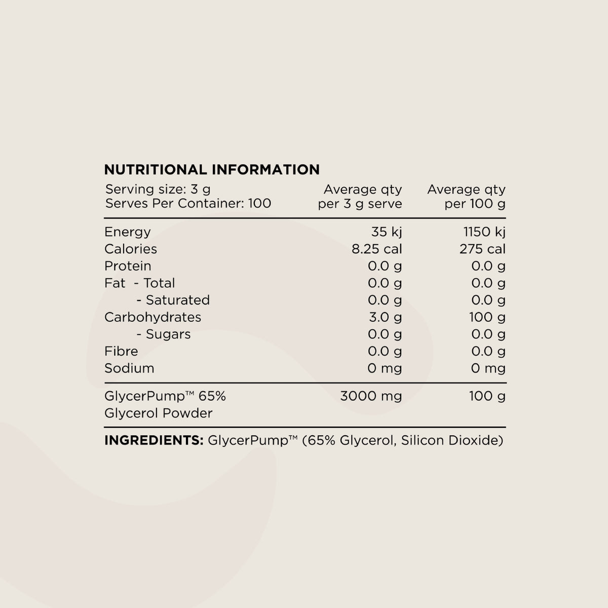 Switch Essentials Glycerol Powder 300g-Switch Nutrition-Matakana Pharmacy