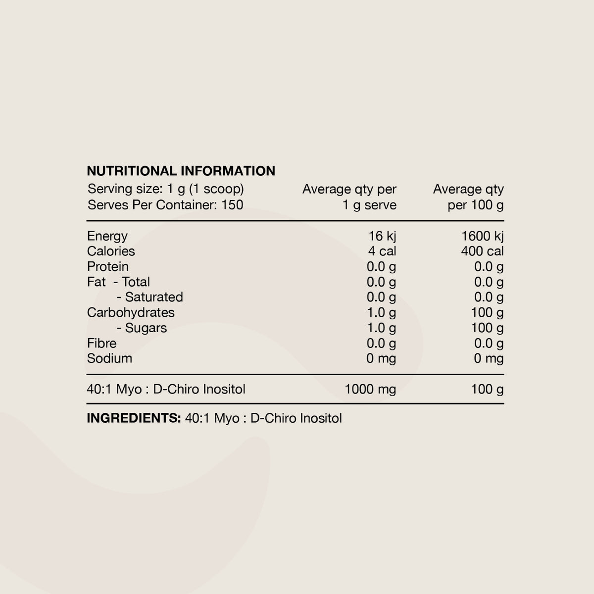 Switch Essentials Inositol Powder 300g | 40:1 Myo : D-Chiro-Switch Nutrition-Matakana Pharmacy