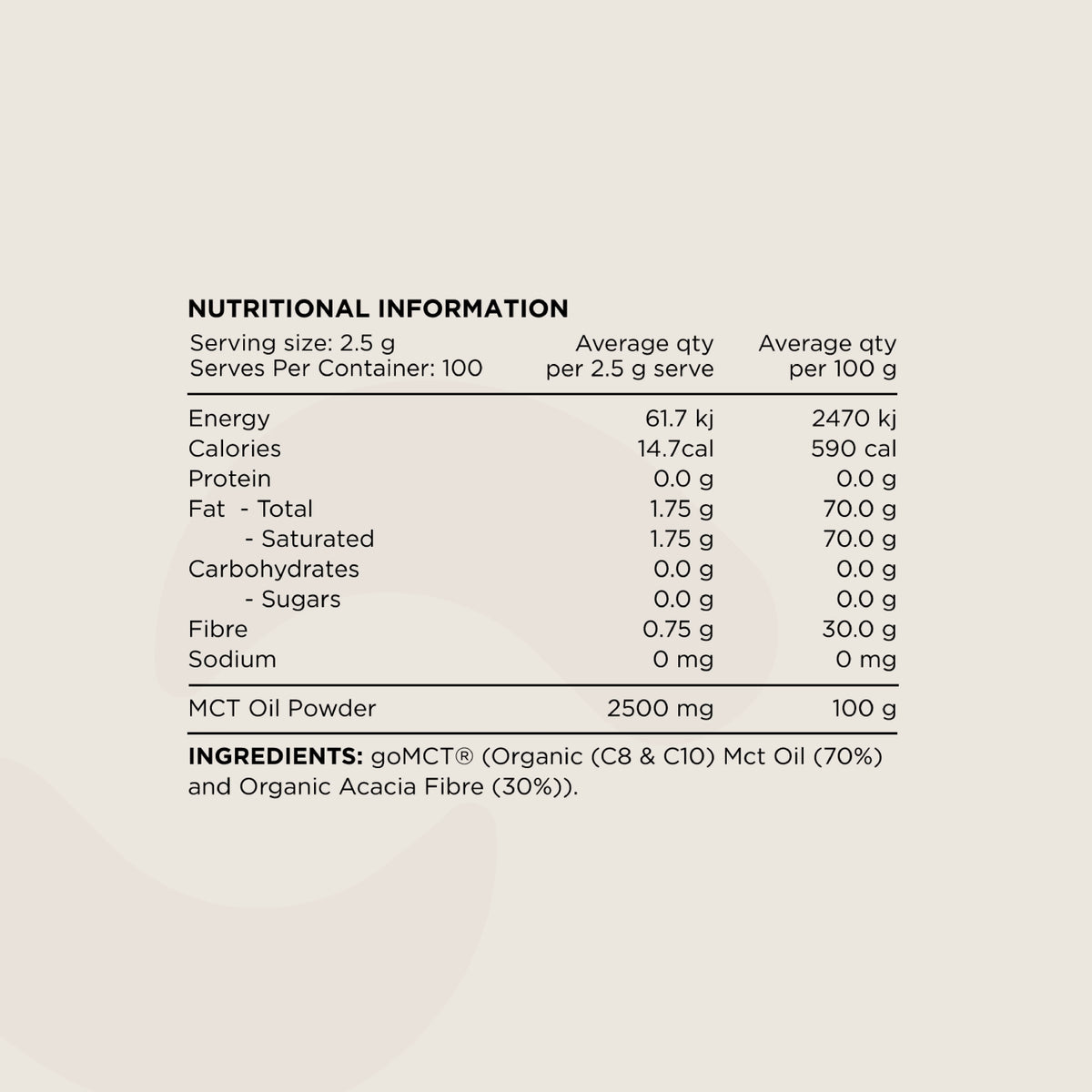 Switch Essentials MCT Oil Powder 250g-Switch Nutrition-Matakana Pharmacy