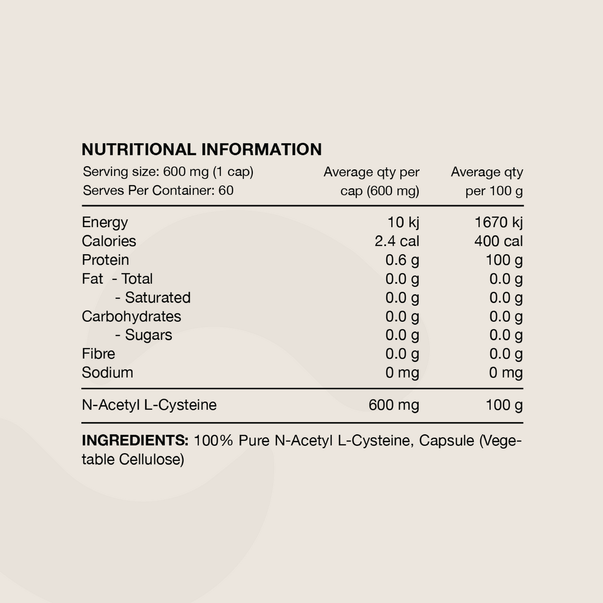 Switch Essentials NAC 60 Capsules-Switch Nutrition-Matakana Pharmacy