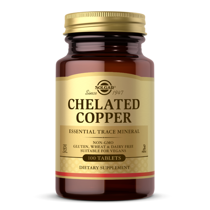 SOLGAR Chelated Copper 2.5mg 100 caps-Matakana Pharmacy