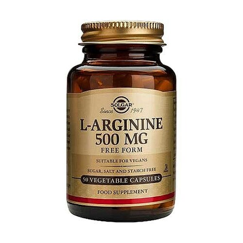SOLGAR L-Arginine 500MG 50 caps-Matakana Pharmacy