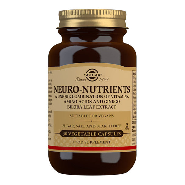 SOLGAR Neuro Nutrients 30 caps-Matakana Pharmacy