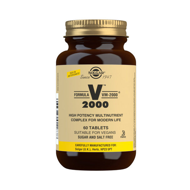 SOLGAR VM-2000 Multi Nutrient 60 Tabs-Matakana Pharmacy