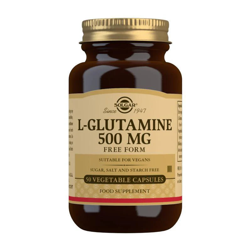 SOLGAR L-Glutamine 500mg 50 caps-Solgar-Matakana Pharmacy