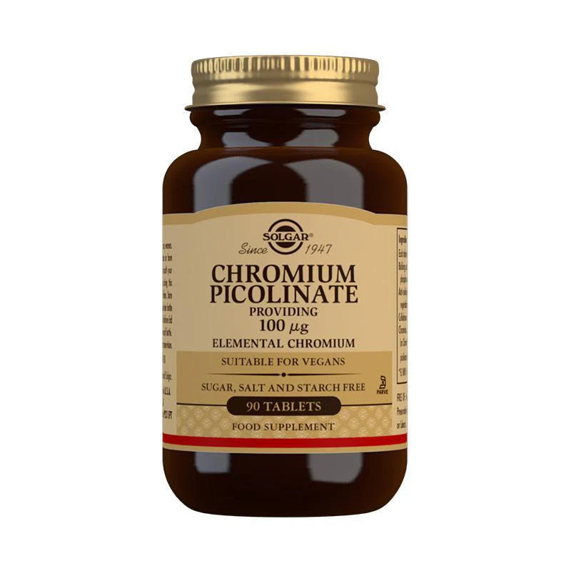 Image of SOLGAR Chromium Picolinate 100mcg 90 caps