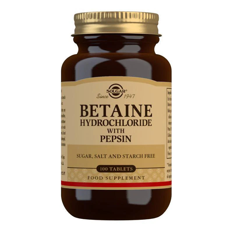 Image of SOLGAR Betaine Hydrochloride 100 caps