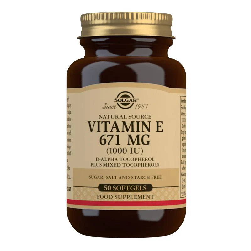 Image of SOLGAR Vitamin E 1000 IU Mixed 50 caps