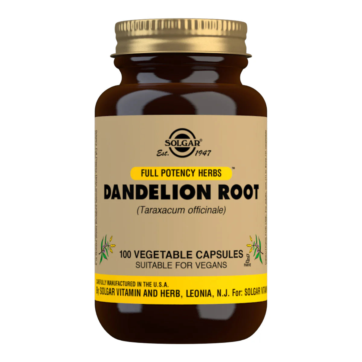 Image of SOLGAR Dandelion Root 520mg 100 caps