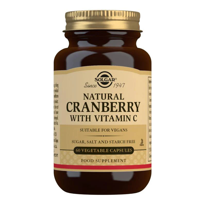Image of SOLGAR Nat.ural Cranberry with Vitamin C 60 caps