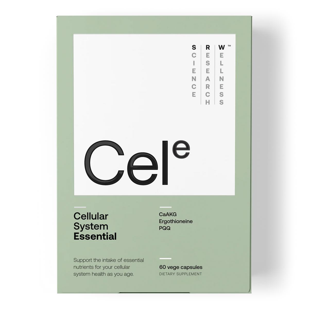 Image of CelE box. Green with a white label. 