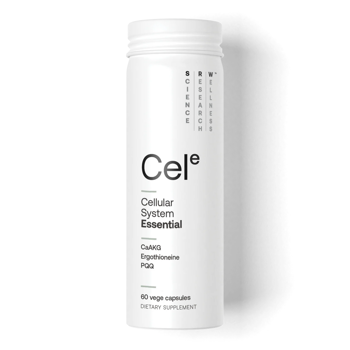 The world's number one multivitamin for men and women. Image shows a bottle of Cel E.