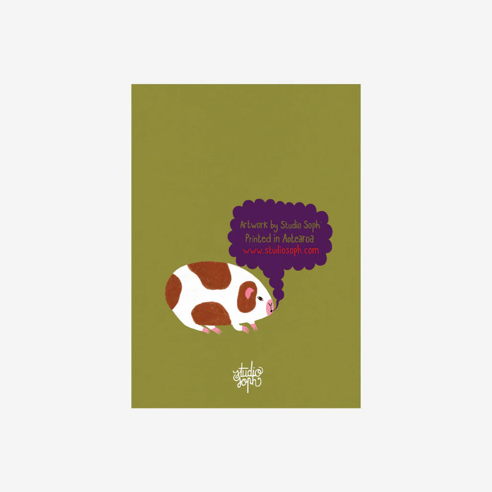 Greeting Card - Guinea Pig-Studio Soph-Matakana Pharmacy