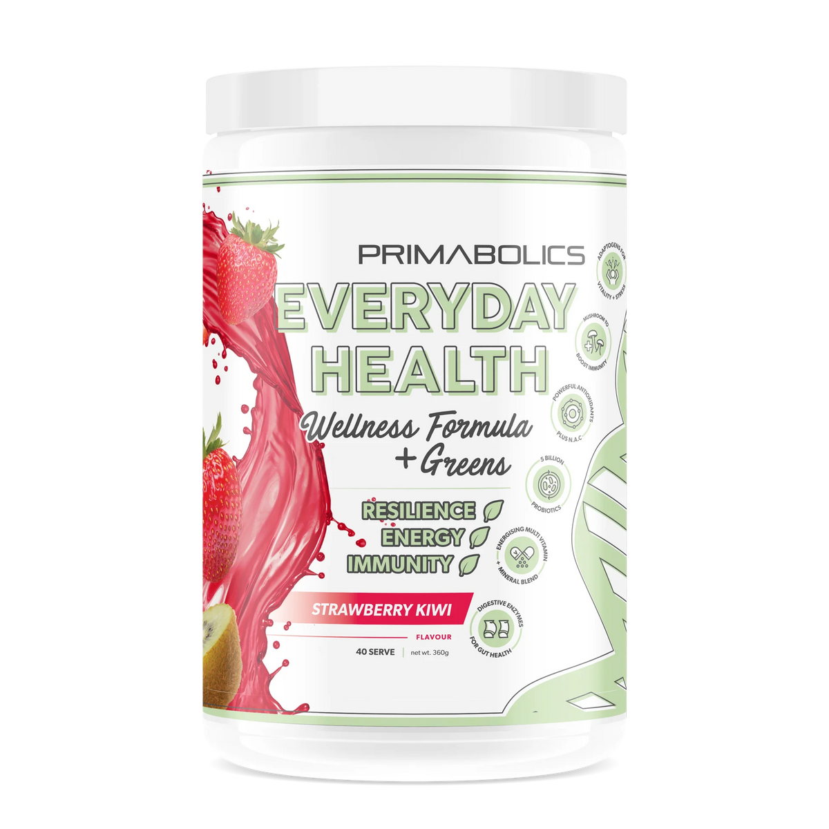 Everyday Health Strawberry Kiwi 40 Serves-Primabolics-Matakana Pharmacy