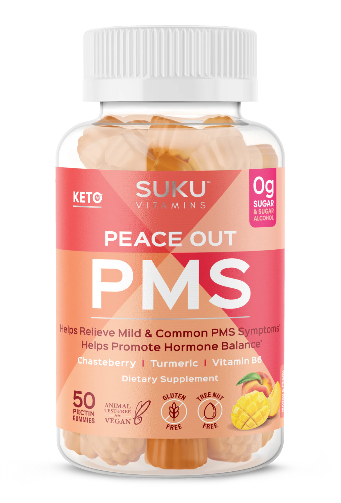 Peace Out PMS 50 Gummies-Suku Vitamins-Matakana Pharmacy