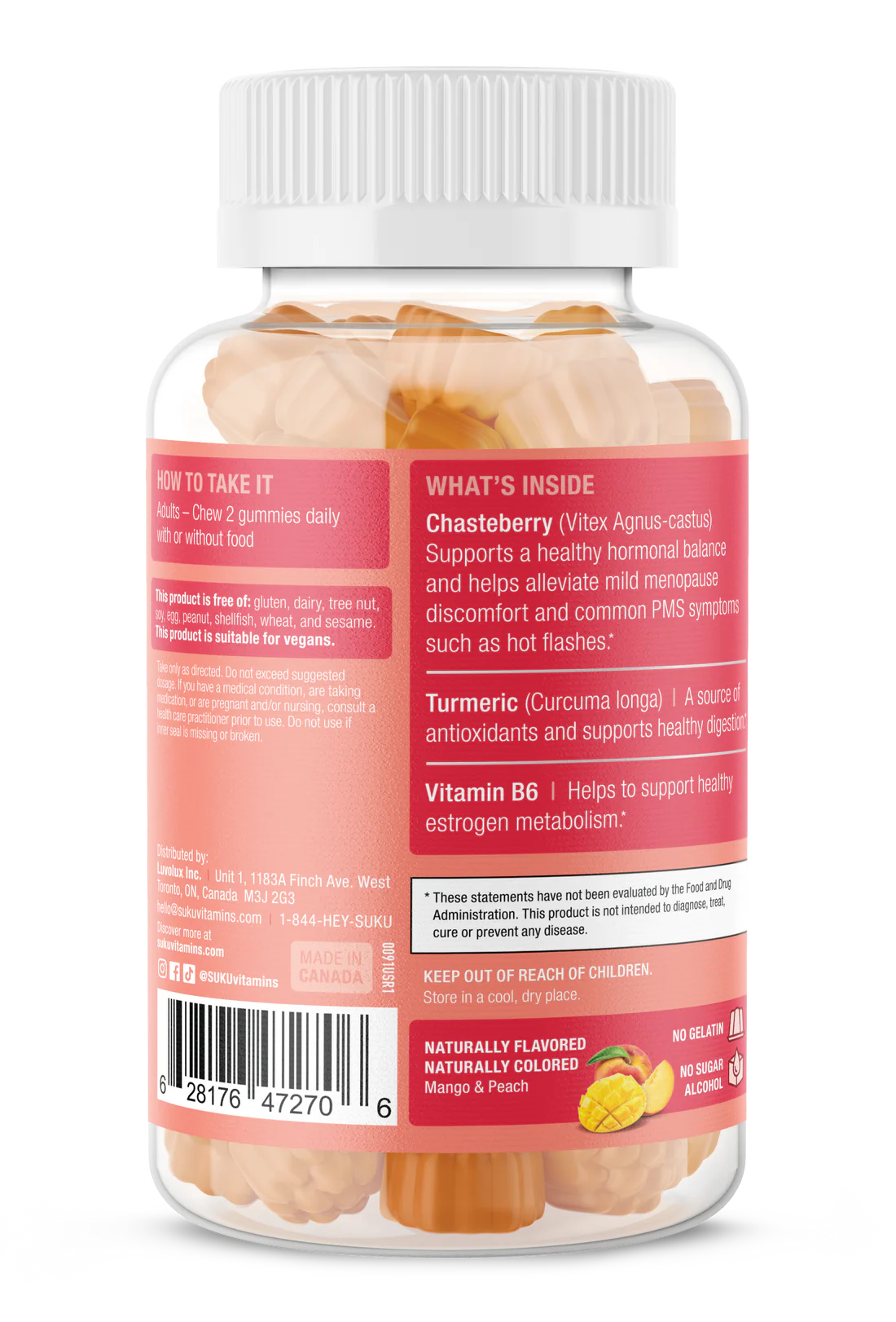 Peace Out PMS 50 Gummies-Suku Vitamins-Matakana Pharmacy