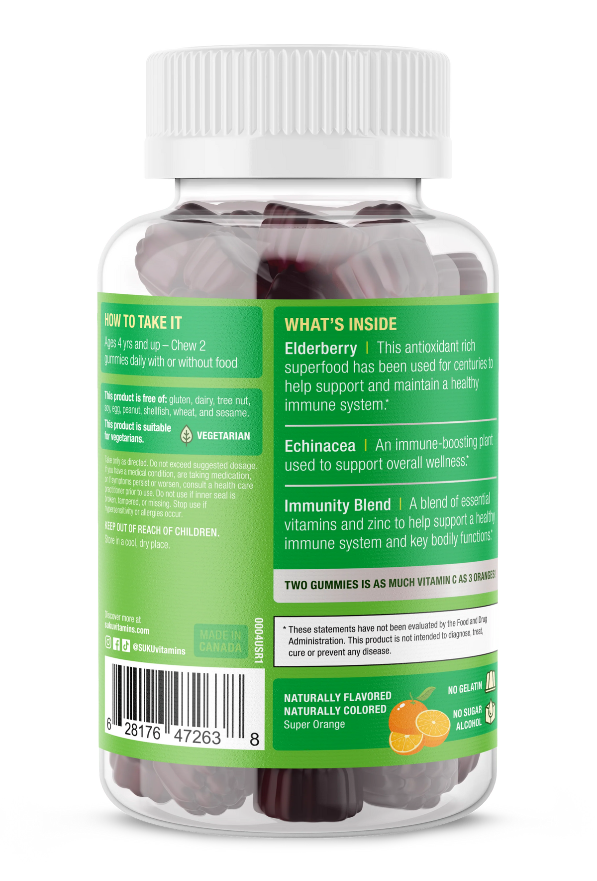 SUKU Kids Super Immunity 50gummies-Matakana Pharmacy