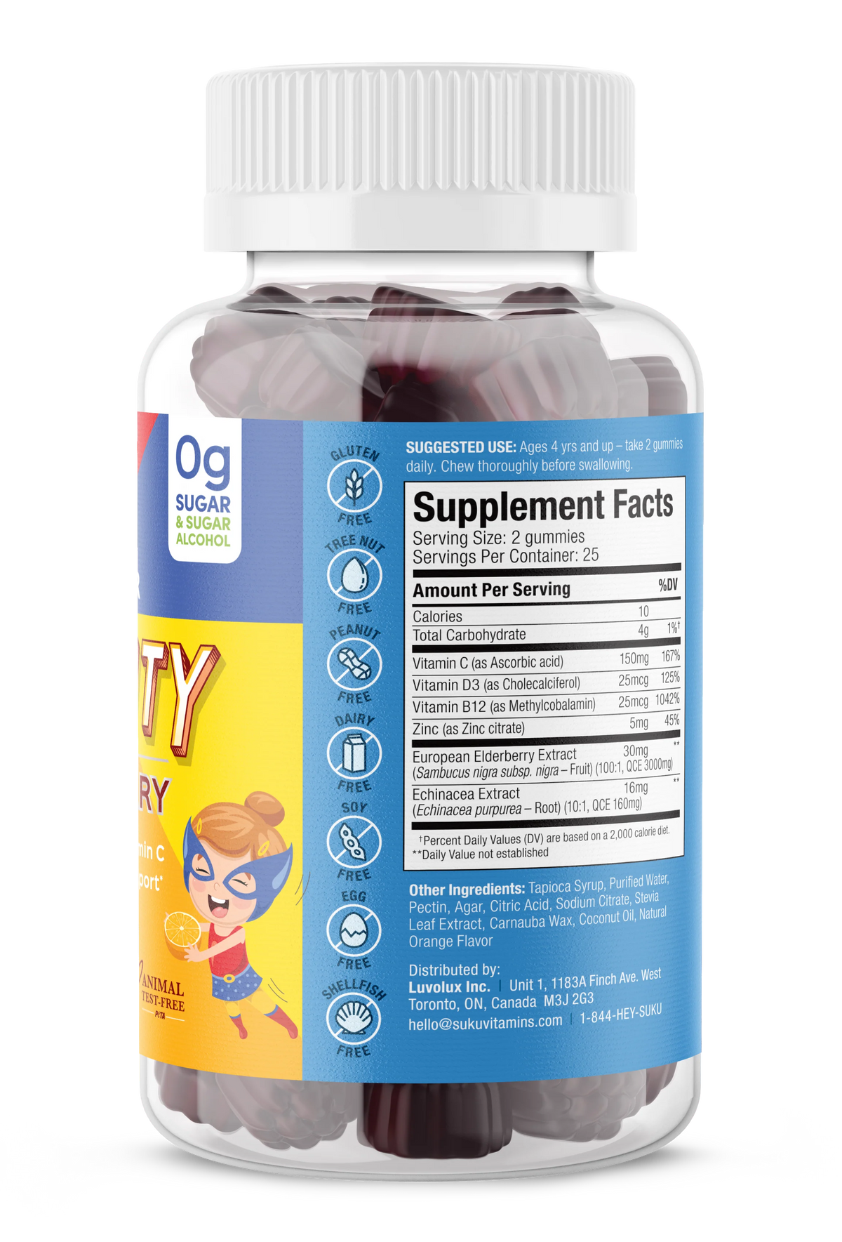 SUKU Kids Super Immunity 50gummies-Matakana Pharmacy
