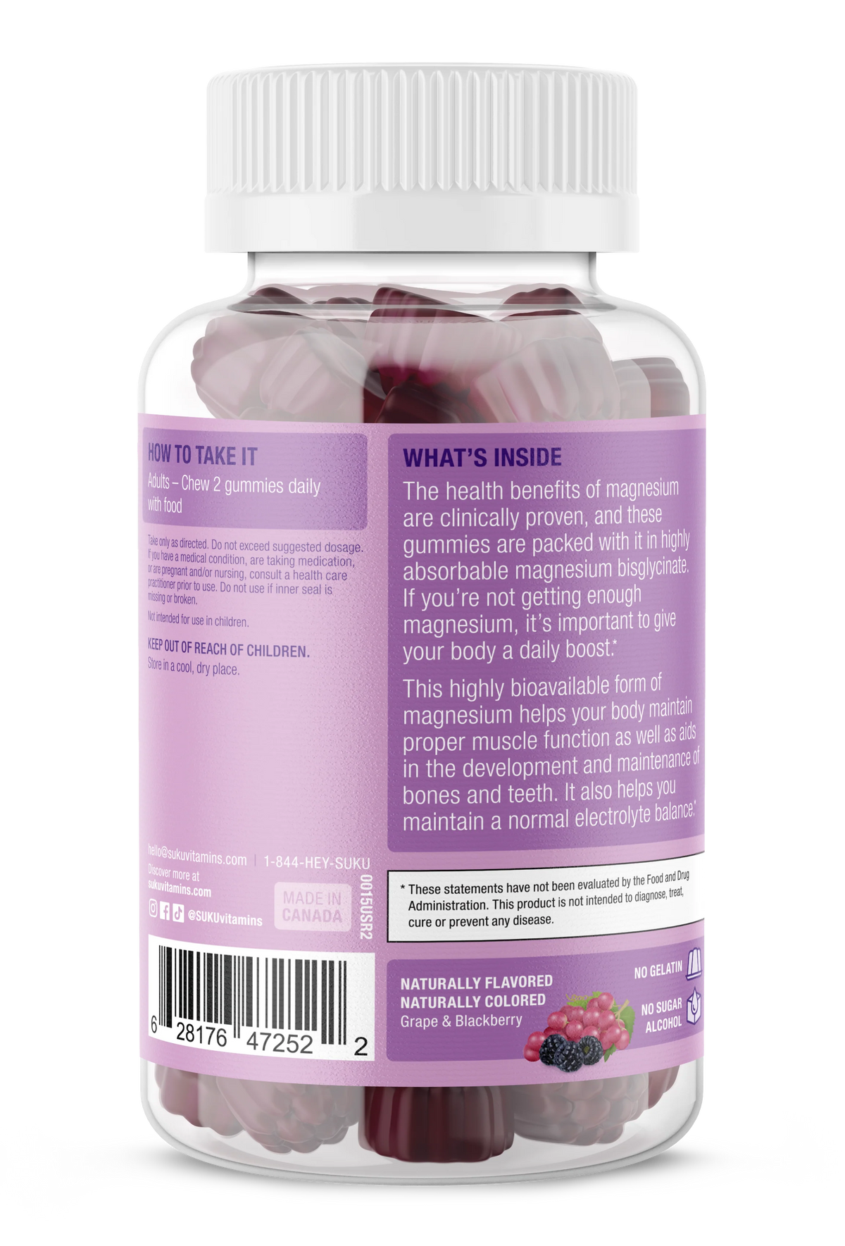 Image of SUKU Mega Strength Magnesium 50gummies