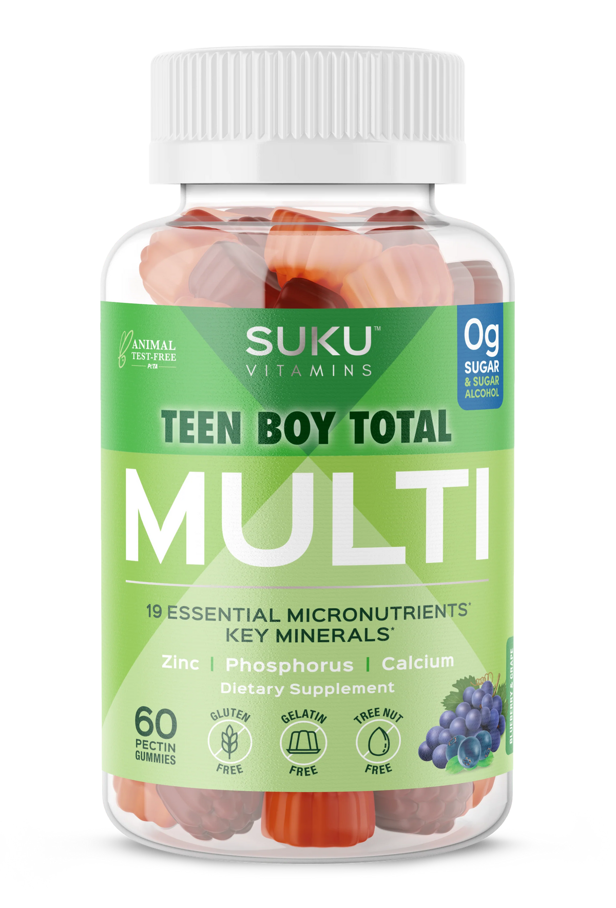 image of SUKU Teen Boy Total Multi 60gummies