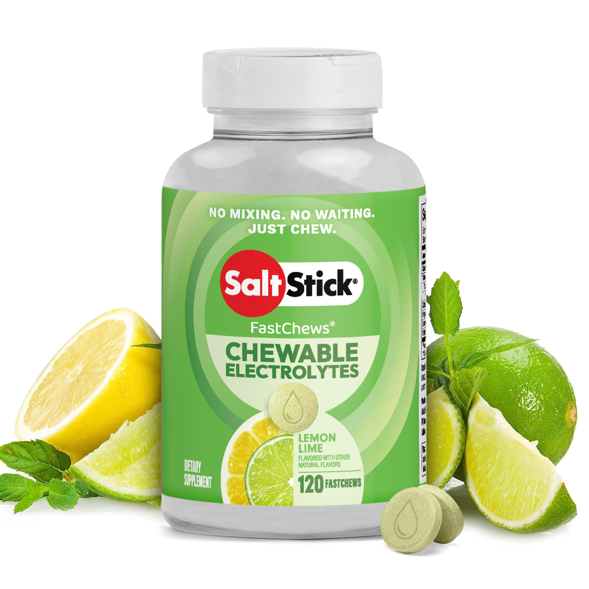 Saltstick FastChews Lemon-Lime Bottle 60 Chews