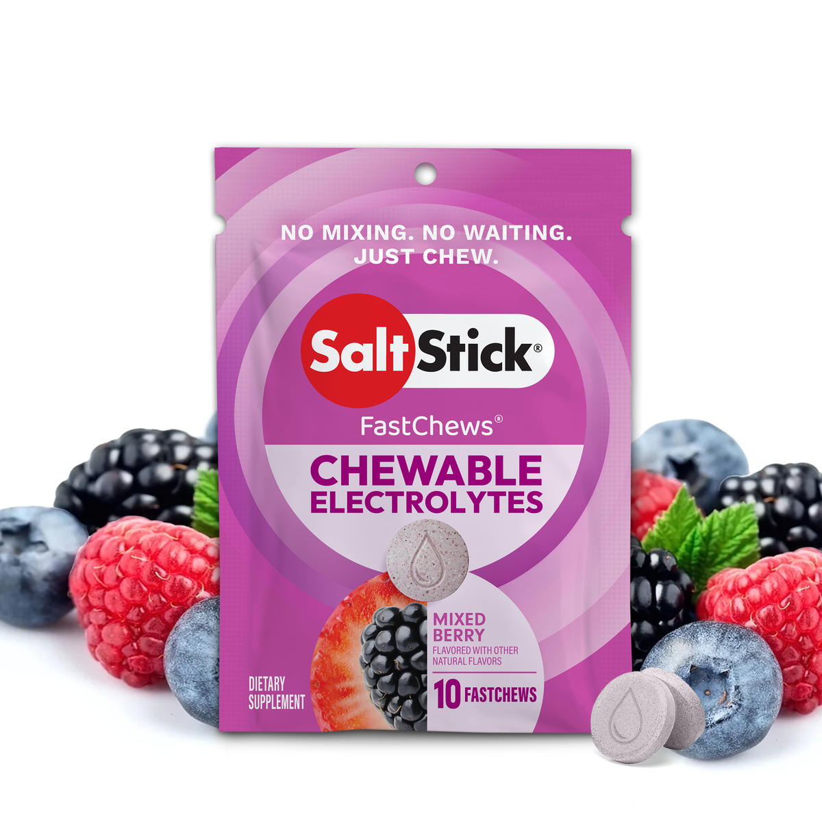 Saltstick FastChews Mixed Berry Bottle 60 Chews