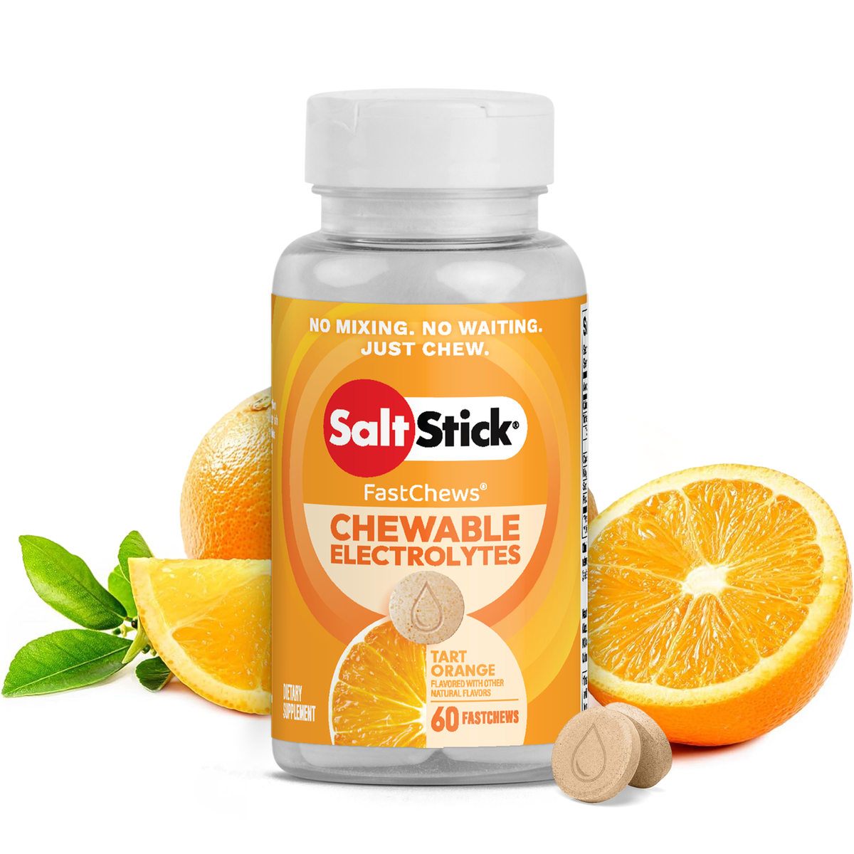 Saltstick FastChews Tart Orange Bottle 60 Chews