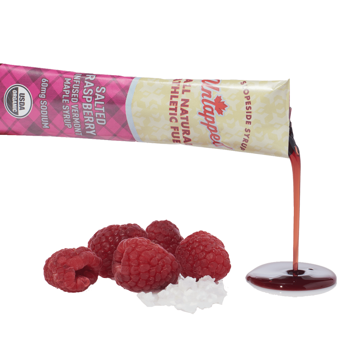 UnTapped Gels Salted Raspberry Maple Syrup Box of 20 x 30ml Gels