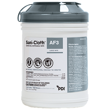Sani-Cloth AF3 Alcohol Free Large Wipes | 160 Pack-PDI-Matakana Pharmacy