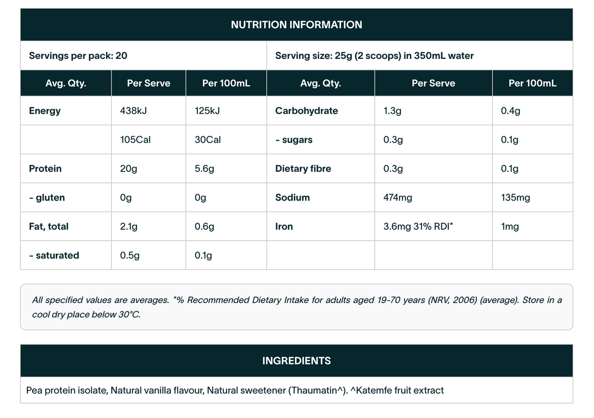 Clean Lean Protein Smooth Vanilla 250g-Nuzest-Matakana Pharmacy