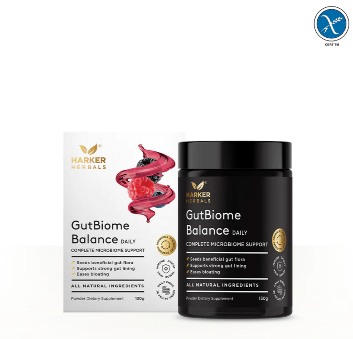 Adults GutBiome Balance Powder 130g-Harker Herbals-Matakana Pharmacy