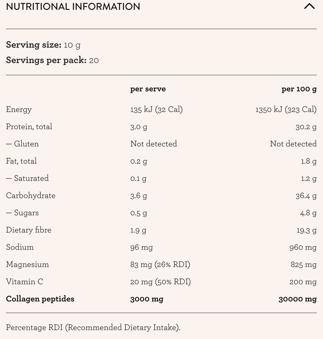 Collagen White Hot Chocolate Salted Caramel 200g-Nutra Organics-Matakana Pharmacy