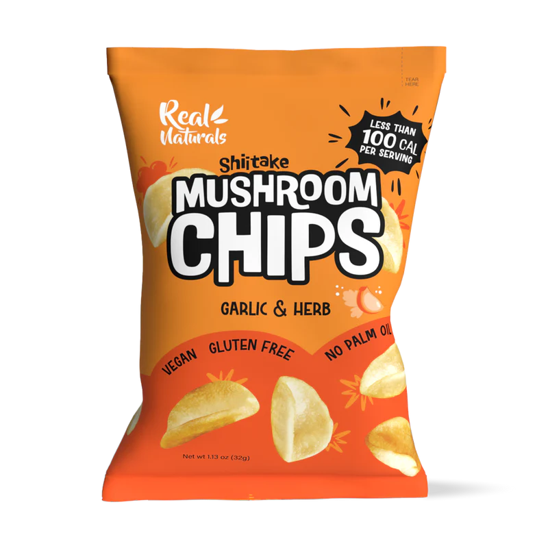 Shiitake Mushroom Chips Garlic & Herb 32g-Matakana Superfoods-Matakana Pharmacy