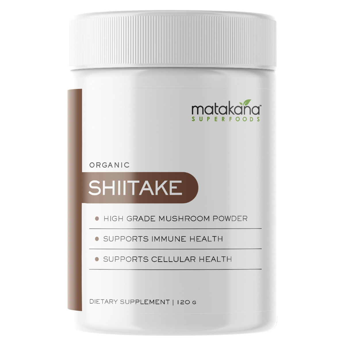 Shiitake Mushroom Extract Organic Powder 120g-Matakana Superfoods-Matakana Pharmacy