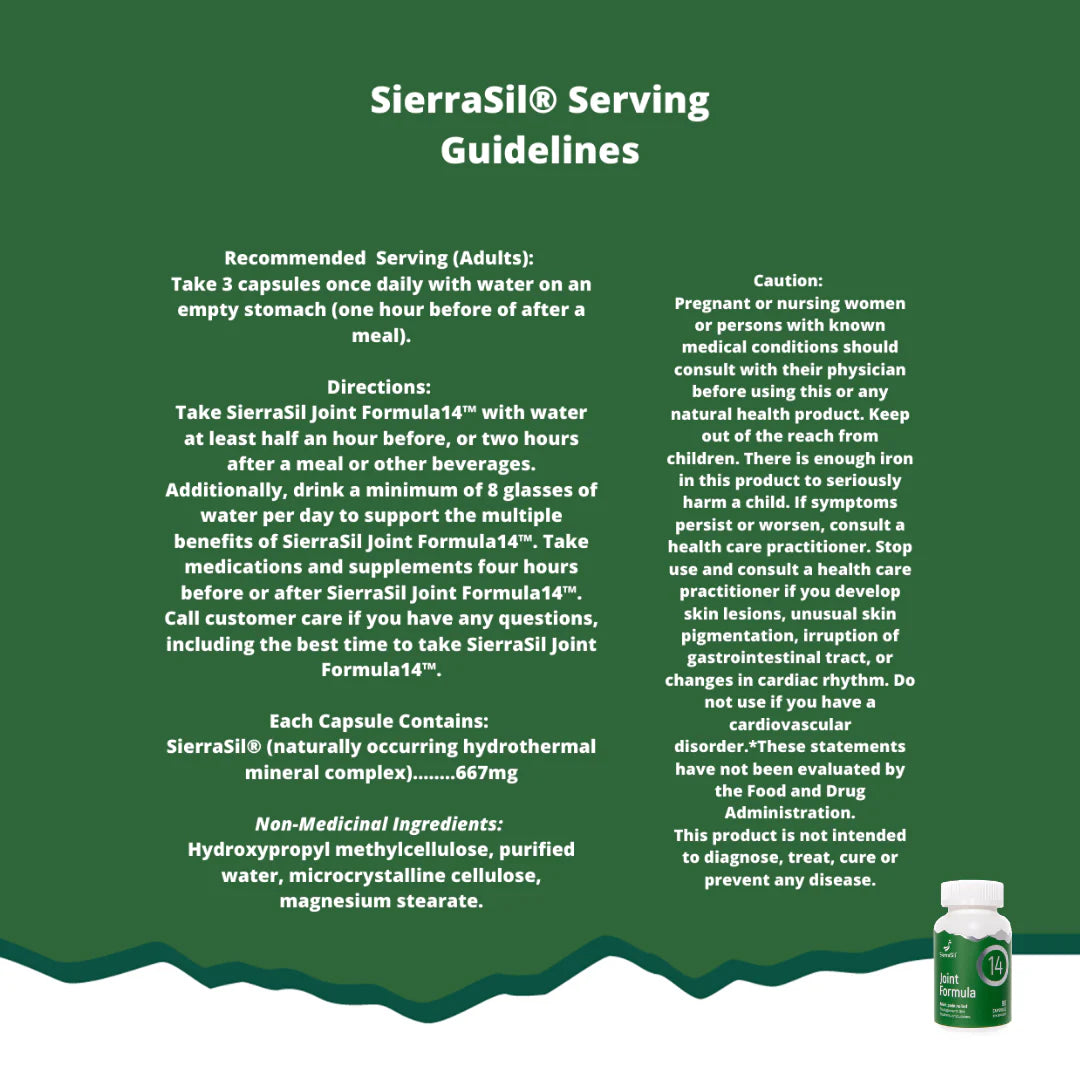 Image of Joint Formula 14 serving guidelines
