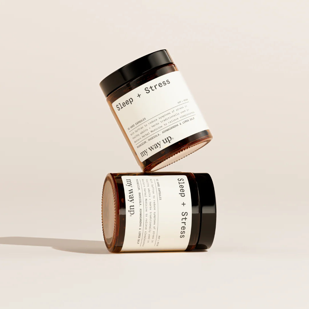 Sleep + Stress (previously Gut - Brain) 90 Capsules-my way up-Matakana Pharmacy