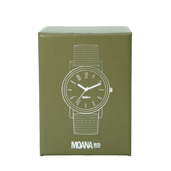 Te Reo Maori Watch Olive-Moana Road NZ-Matakana Pharmacy