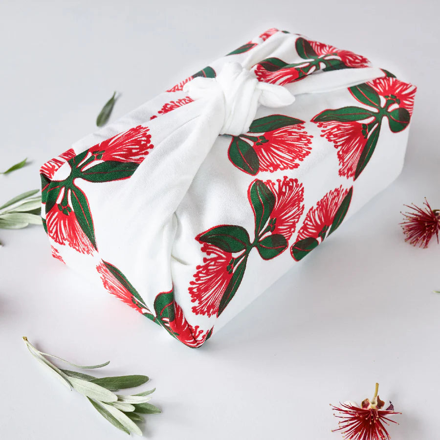 Tea Towel - Pukutukawa-By Ali Davies-Matakana Pharmacy