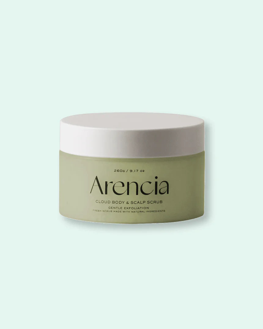 Fresh Cloud Body & Scalp Scrub Geranium & Primrose 260g-Arencia-Matakana Pharmacy