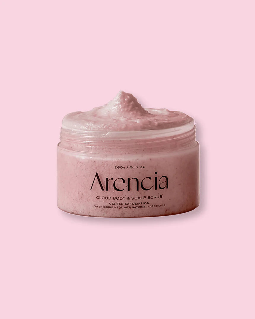 Fresh Cloud Body & Scalp Scrub Lavender & Pear 260g-Arencia-Matakana Pharmacy