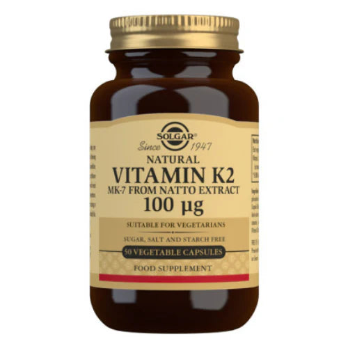Image of SOLGAR Natural Vitamin K2 Capsules 50 caps