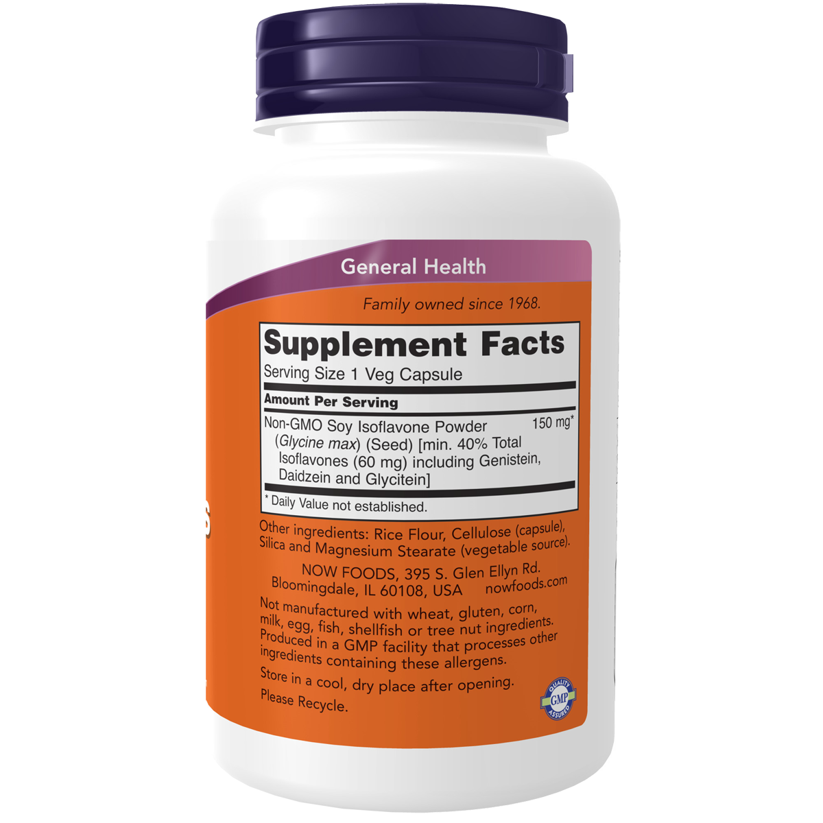 Soy Isoflavones 150mg 120caps-NOW Supplements-Matakana Pharmacy