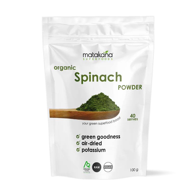 Organic Spinach Powder 100g-Matakana Pharmacy