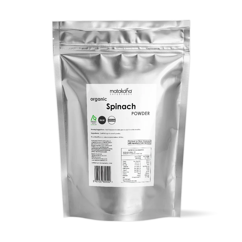 Spinach Powder Organic 1kg-Matakana Superfoods-Matakana Pharmacy