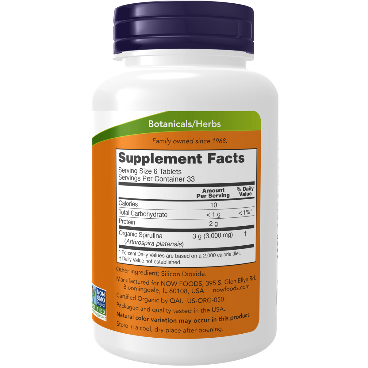 Spirulina Organic 500mg 200s-NHTNAME-Matakana Pharmacy