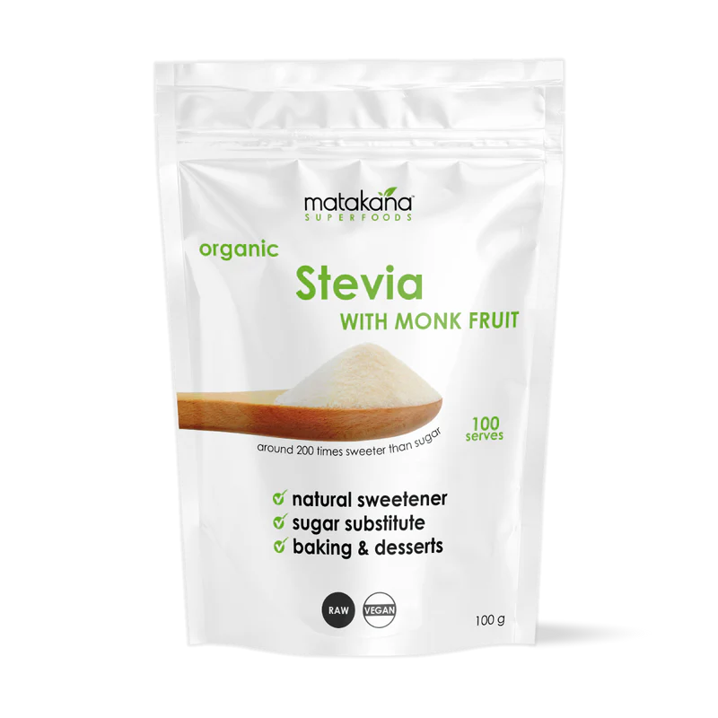 Image of Stevia With Monk Fruit Natural Sweetner 100g