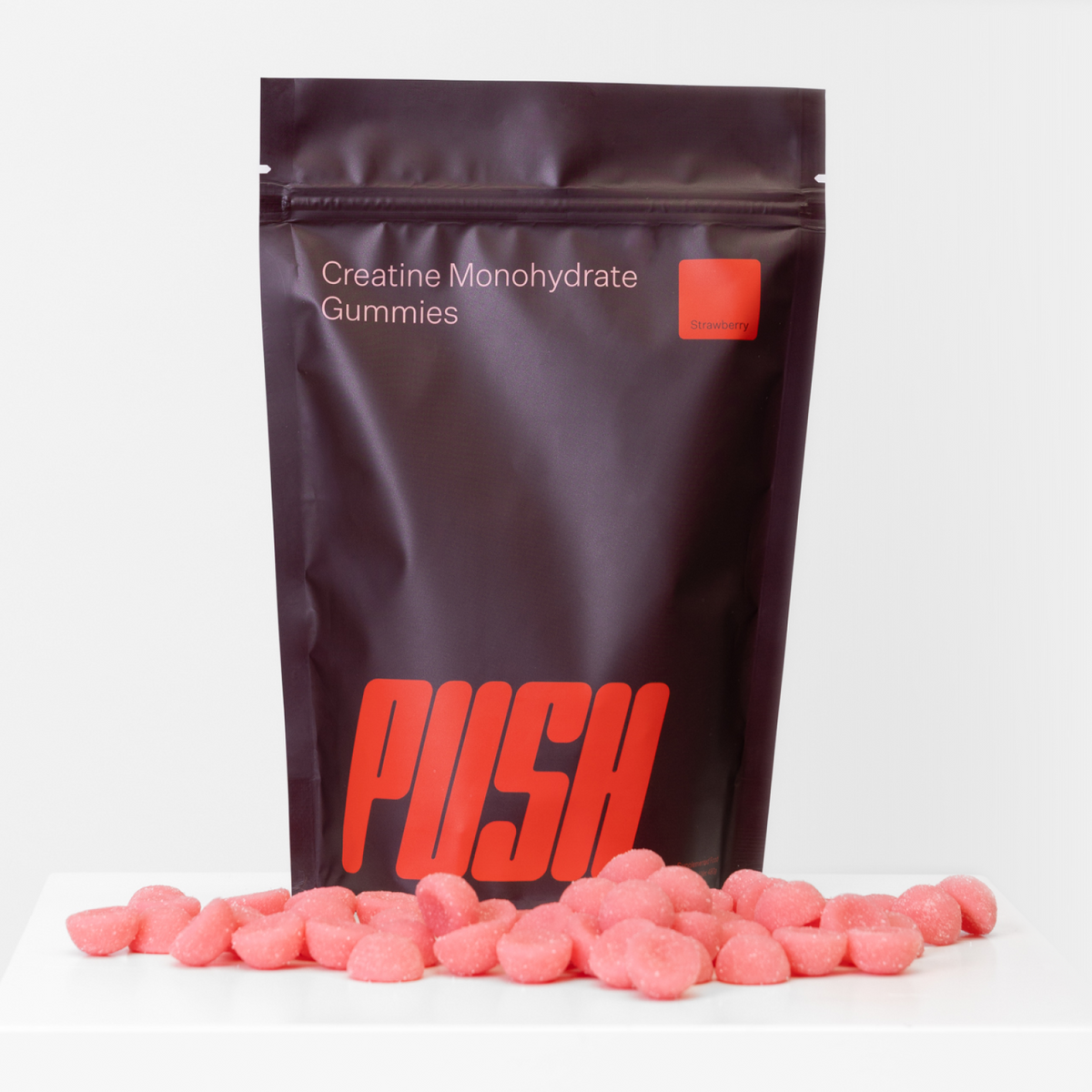 Creatine Monohydrate Gummies Strawberry 120-Push Gummies-Matakana Pharmacy