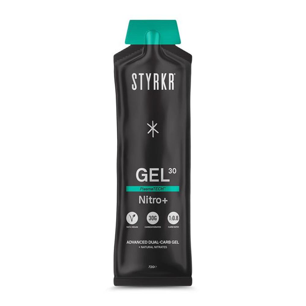 Styrkr Gel GEL30 Nitro+ Dual-Carb Energy Gel Apple/Blackcurrant-Styrkr-Matakana Pharmacy